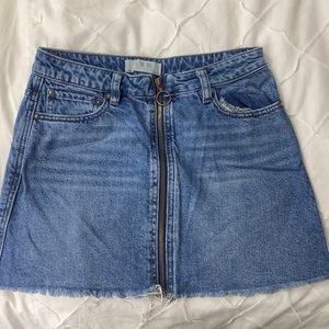 Free People denim skirt